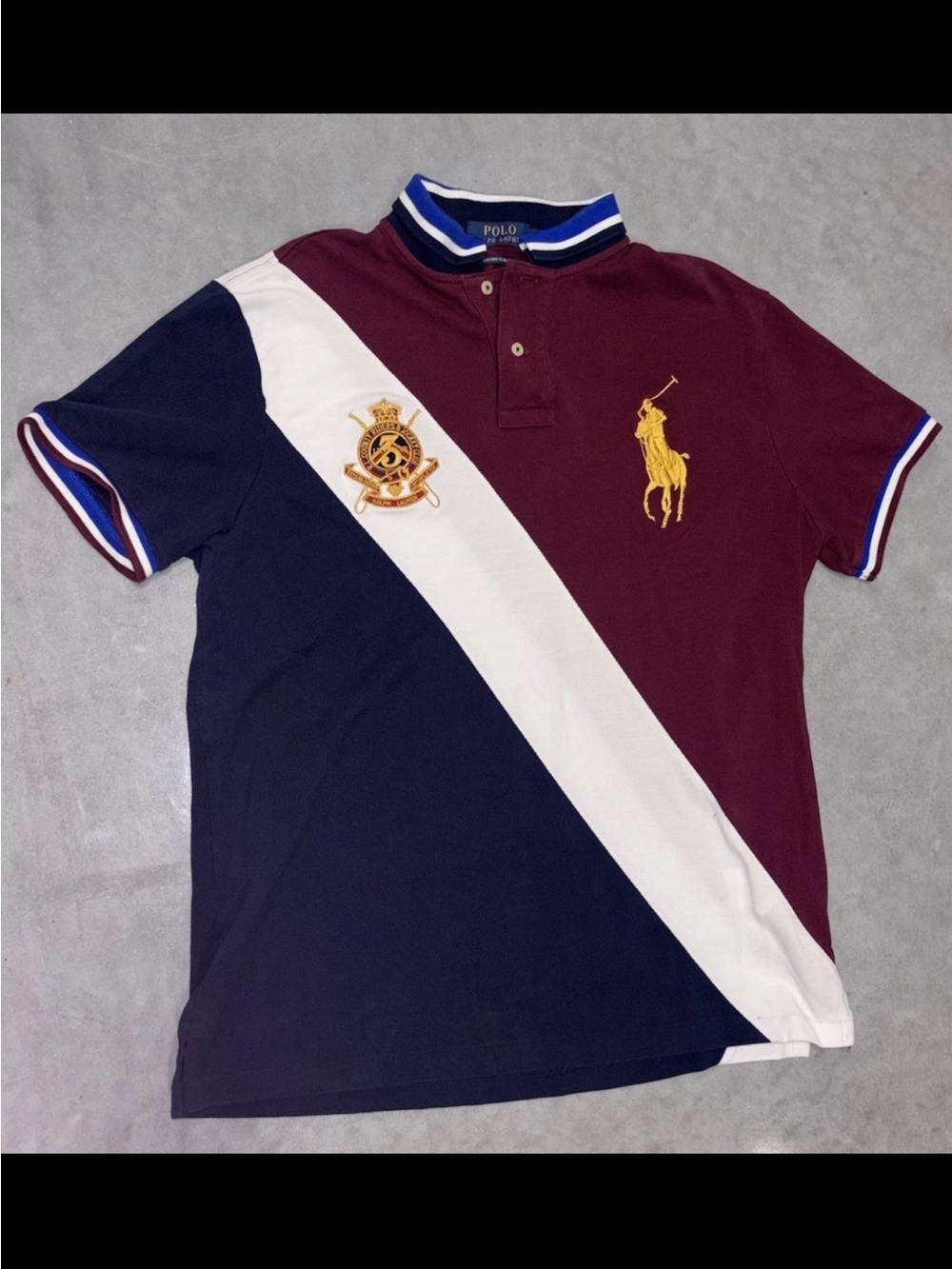 Polo Ralph Lauren County Riders & Jockey Club Men's Big Pony Polo S/S Shirt Sz.L